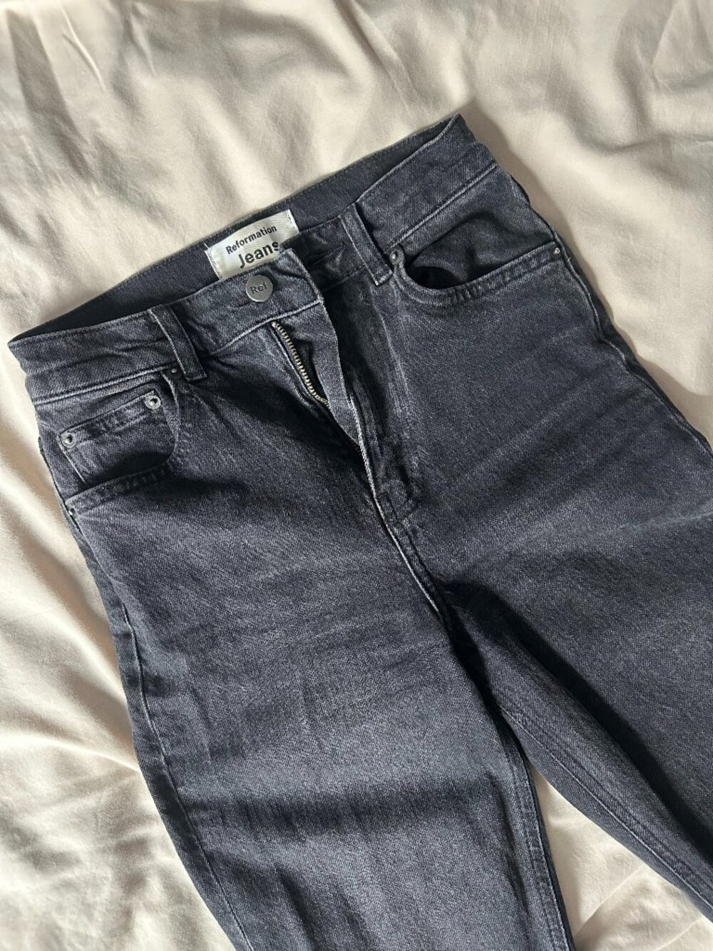 Reformation Peyton High Rise Bootcut Jeans Black size 24